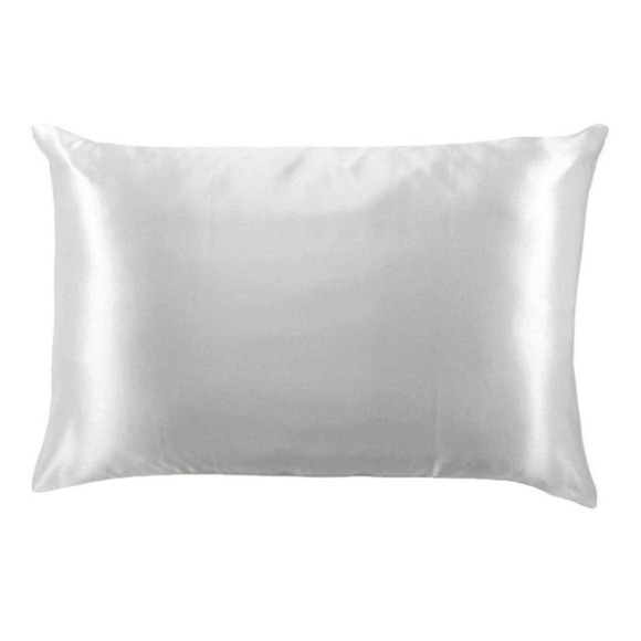 Lemon Lavender Bye Bye Bed Head Silky Satin Pillowcase in Moonlight Grey. - Picture 3 of 3